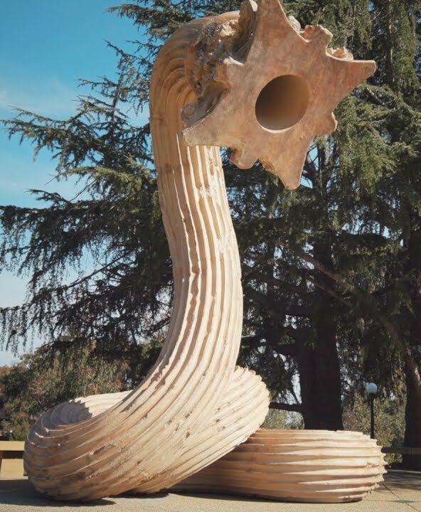'Hello', by international conceptual artist Xu Zhen, located at the University of Stanford.